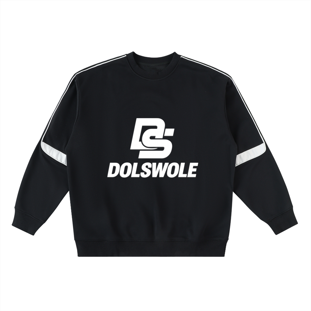Oversized Crewneck Taped Sweatshirt