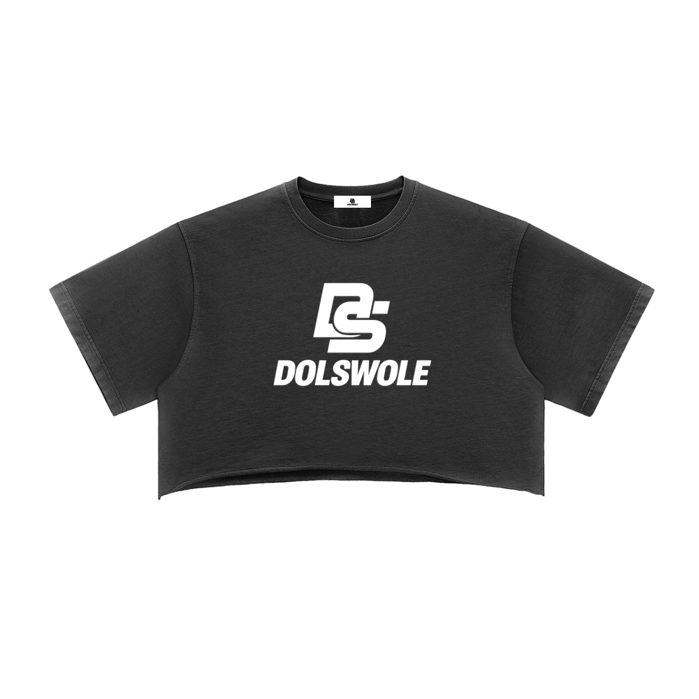 Snow Washed Raw Edge Crop Top