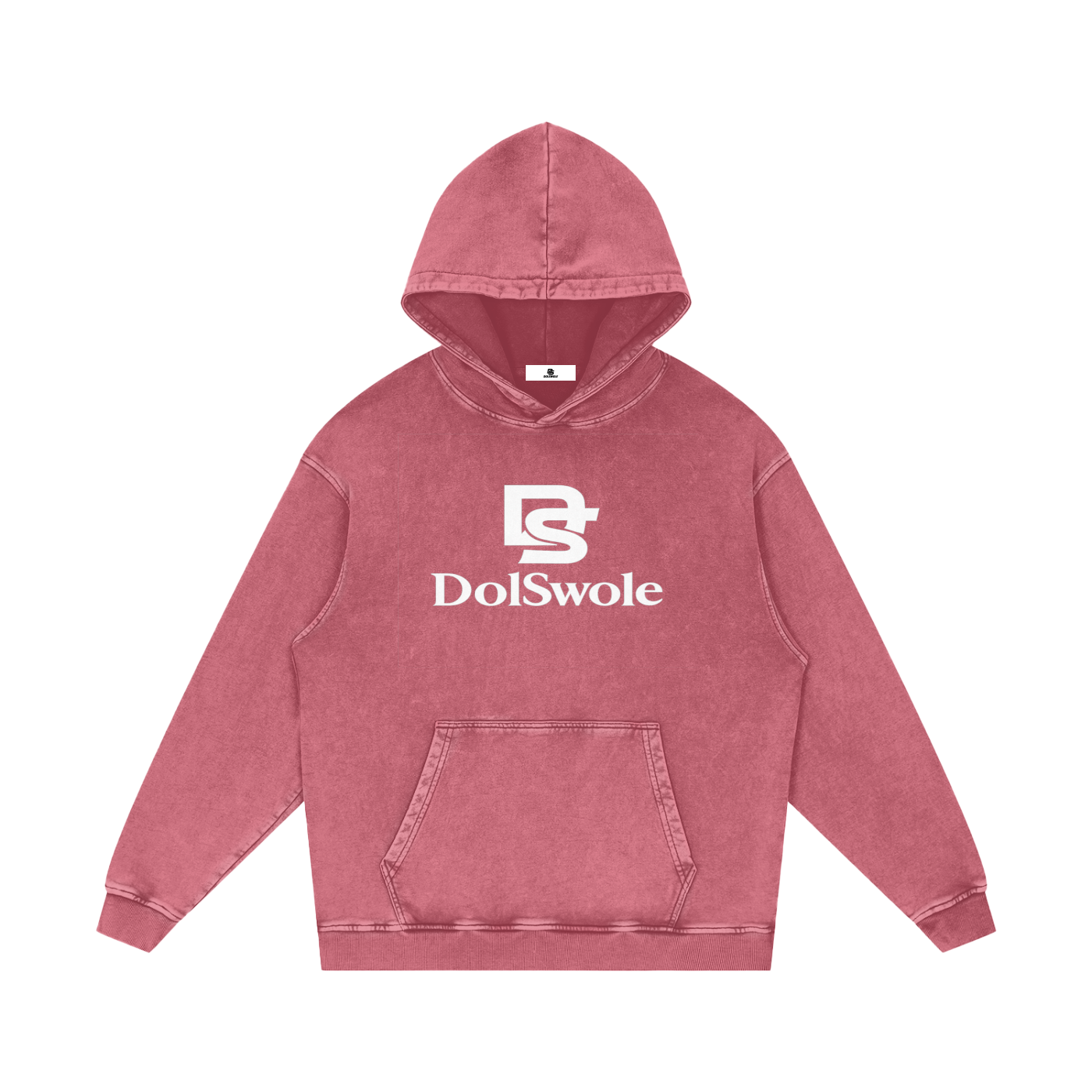Snow Washed Loose Cotton Hoodie