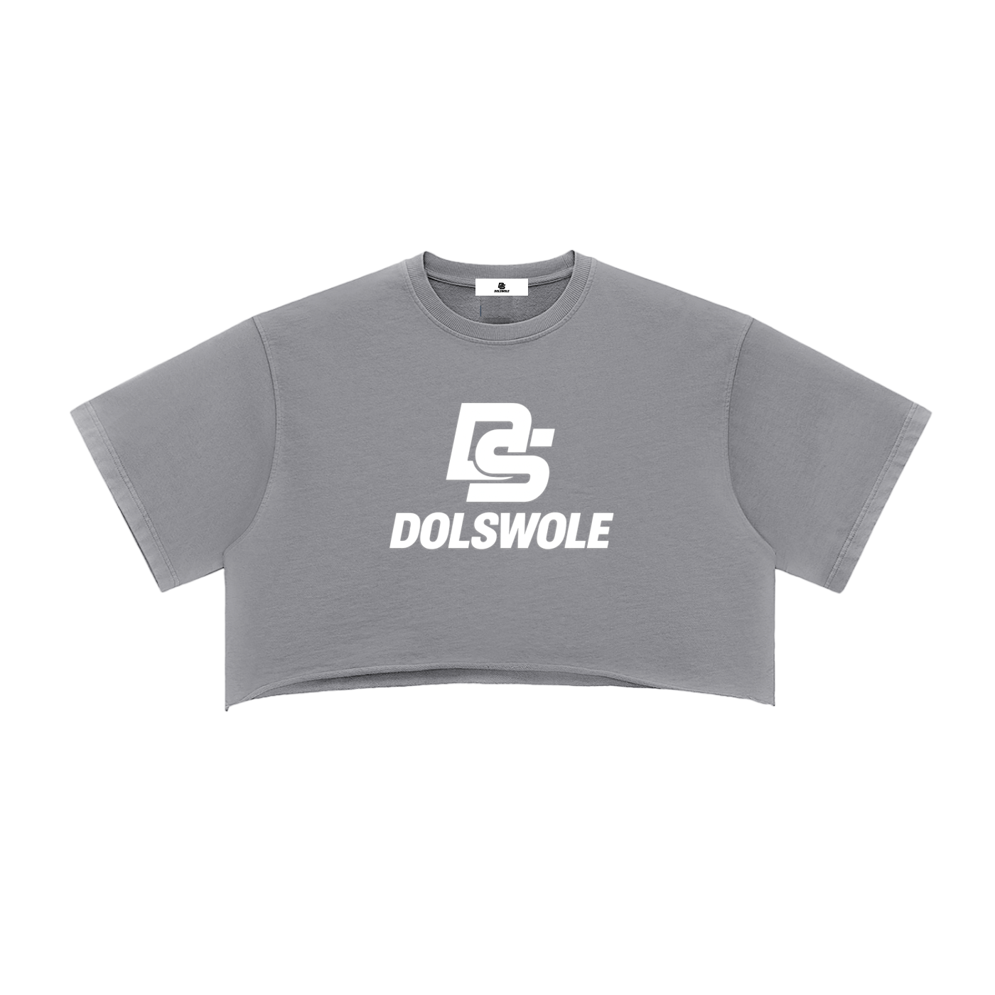 Snow Washed Raw Edge Crop Top