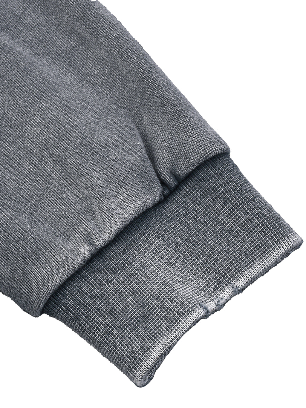 Snow Washed Raw Edge Cropped Sweatshirt